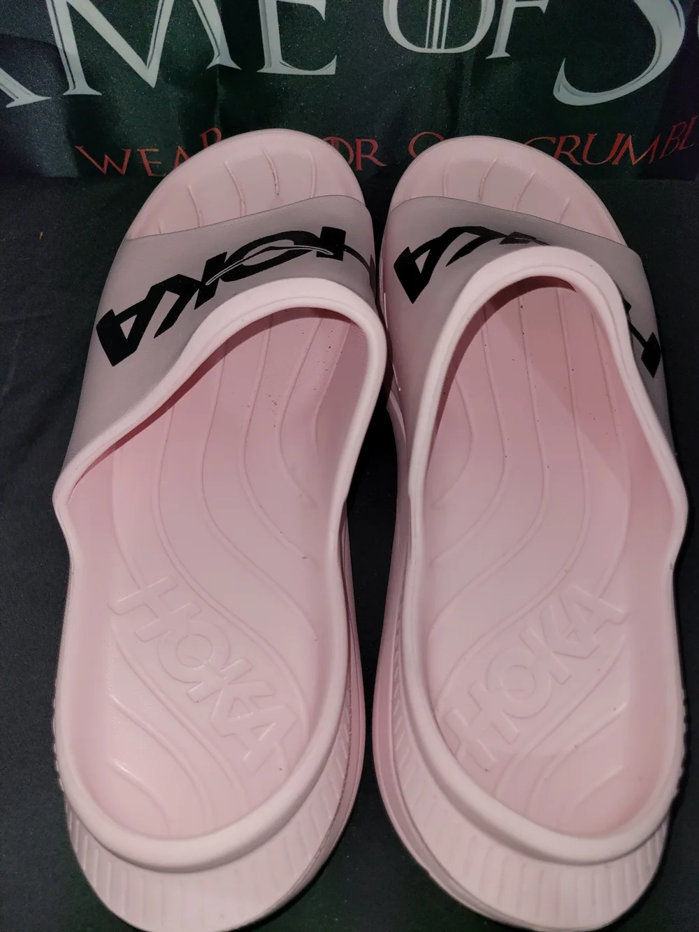 Hoka One One Pink Slide Sandals - Lightweight Comfort